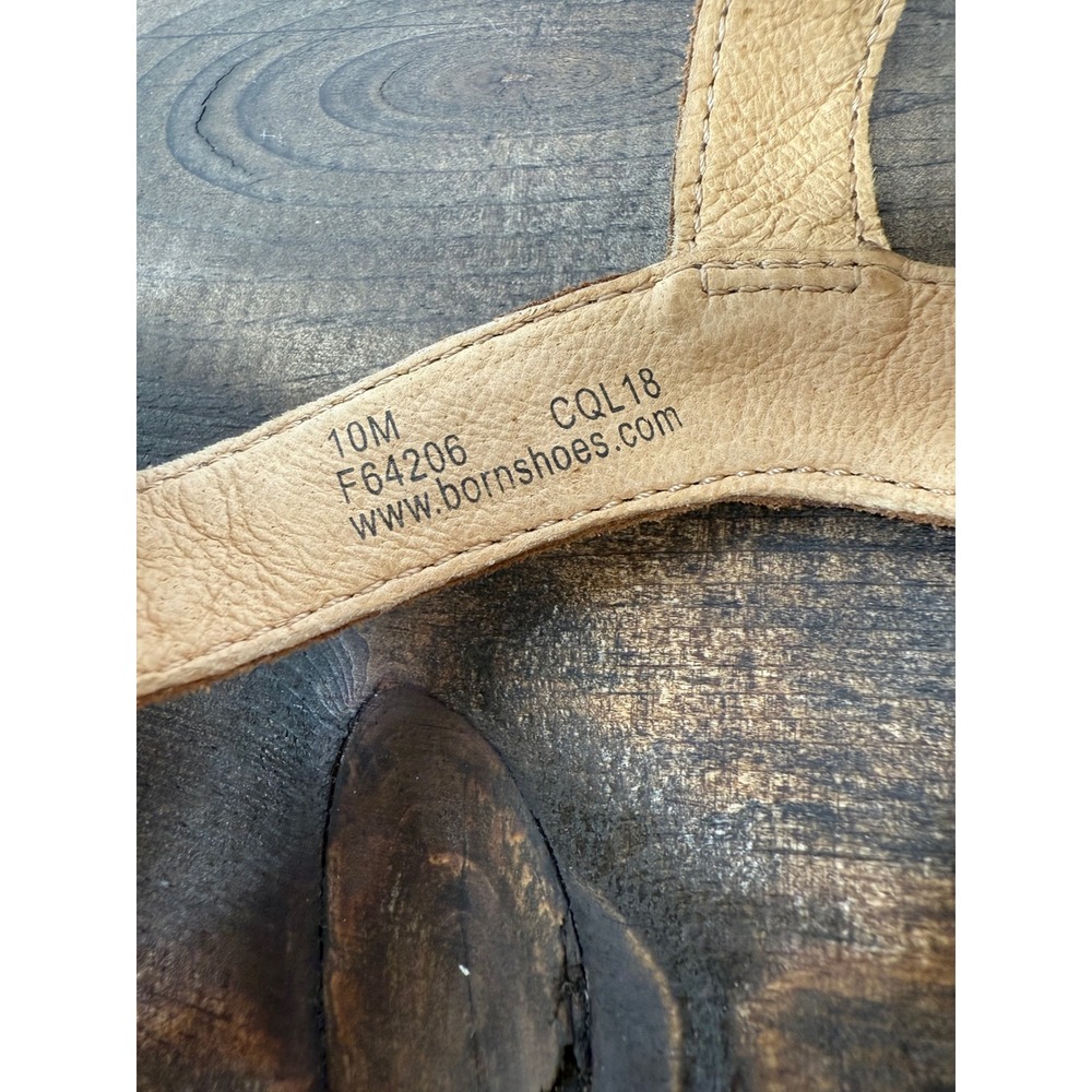 BORN Monticello Knotted Wedge Sandal Brown‎ Women's Size 10M Espadrille - Picture 4 of 9